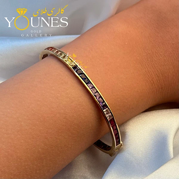 النگو طلا باگت هفت رنگ